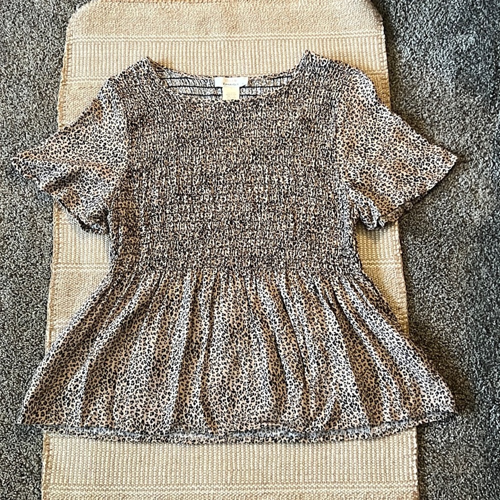 cheetah print top